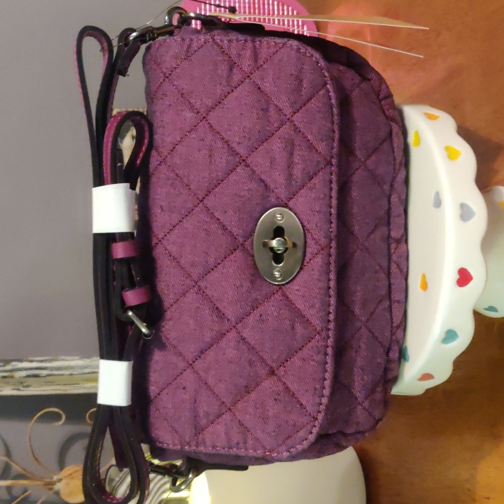 Patricia Nash Plum Denim Crossbody NWT